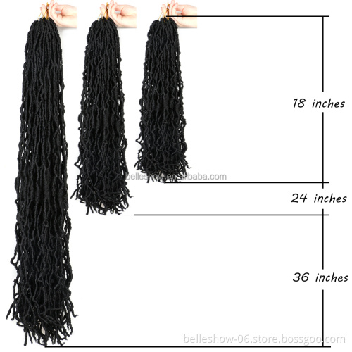 Hot sell Hot Sale  Dread Locs Crochet Braids soft locs 36 inch 14 inch 18 inch 24 inch